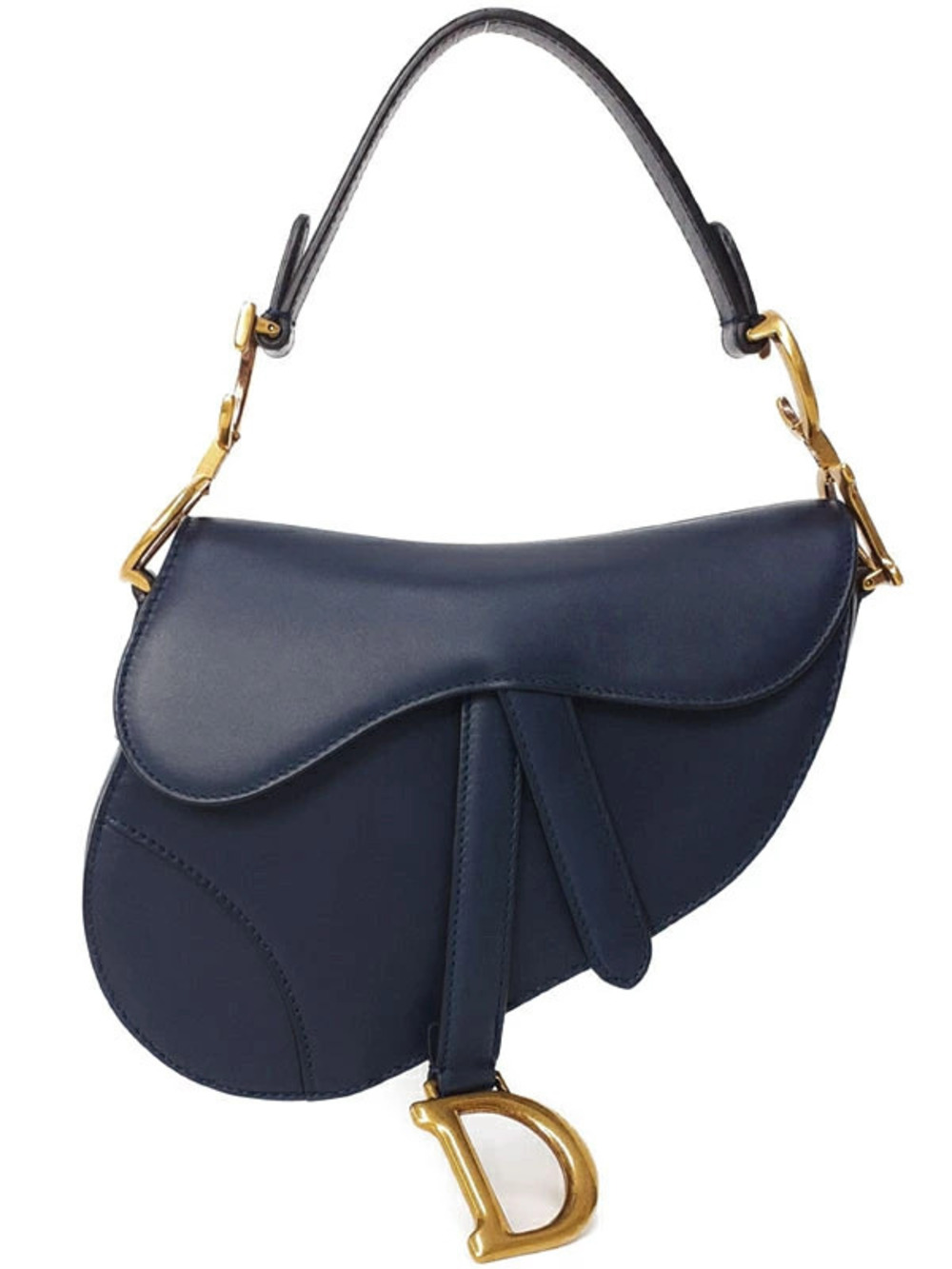 Christian Dior Saddle Bag grained calfskin Leather Black
